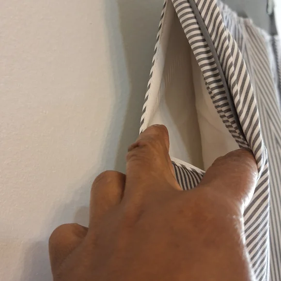 Athleta Brooklyn Textured Ankle Jogger Pant Grsy Stripe Women 4 Lounge Yoga Pant - Picture 5 of 8